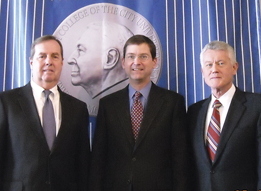 From left, Martin F. Baumann (2009-2018), Thomas Ray (2006-2009), Douglas Carmichael (2003-2006)